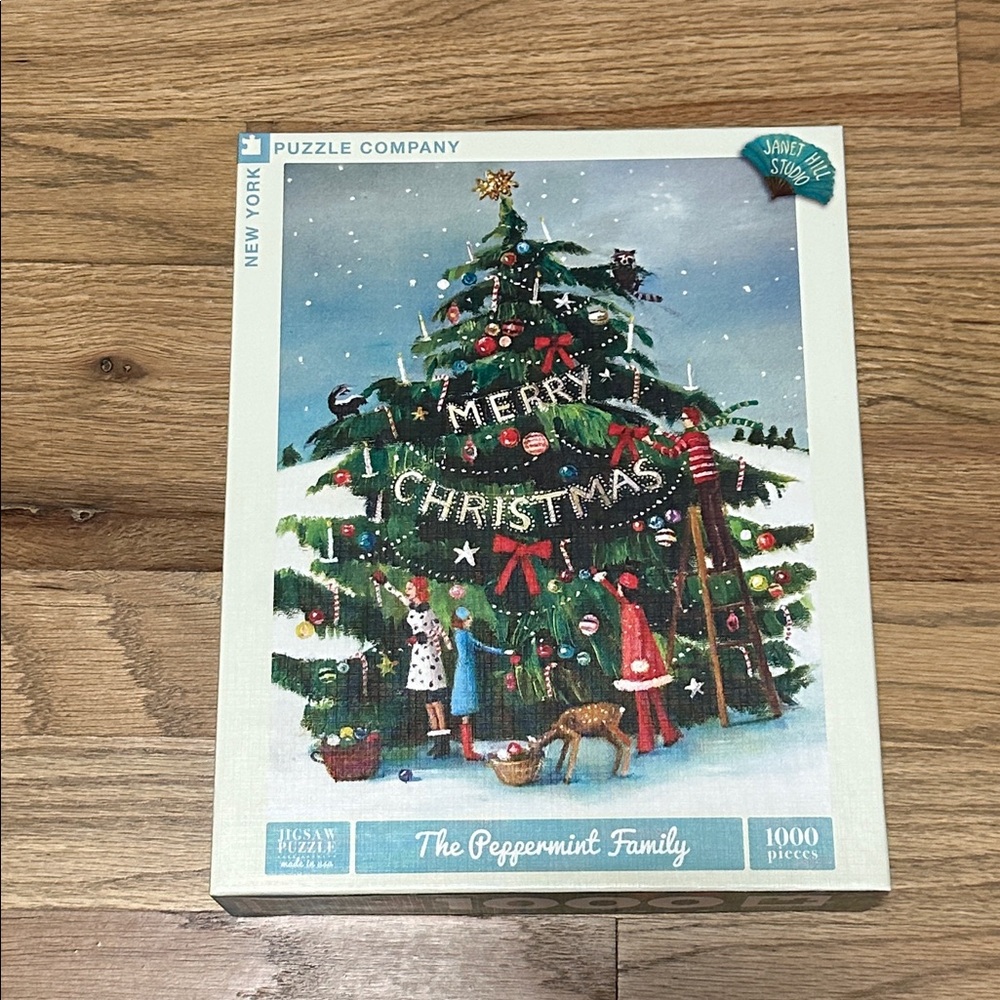 New York Puzzle Company The Peppermint Family 1000 piece Puzzle  *New in box